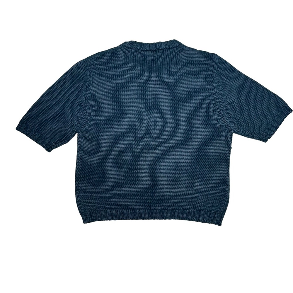 Floral Knit Sweater - Teal - Picture 3 of 9